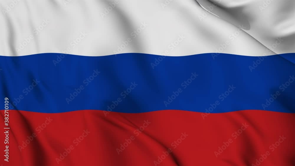 Flag of the Russian Federation fluttering in the wind Flag of the Russian Federation fluttering in the wind