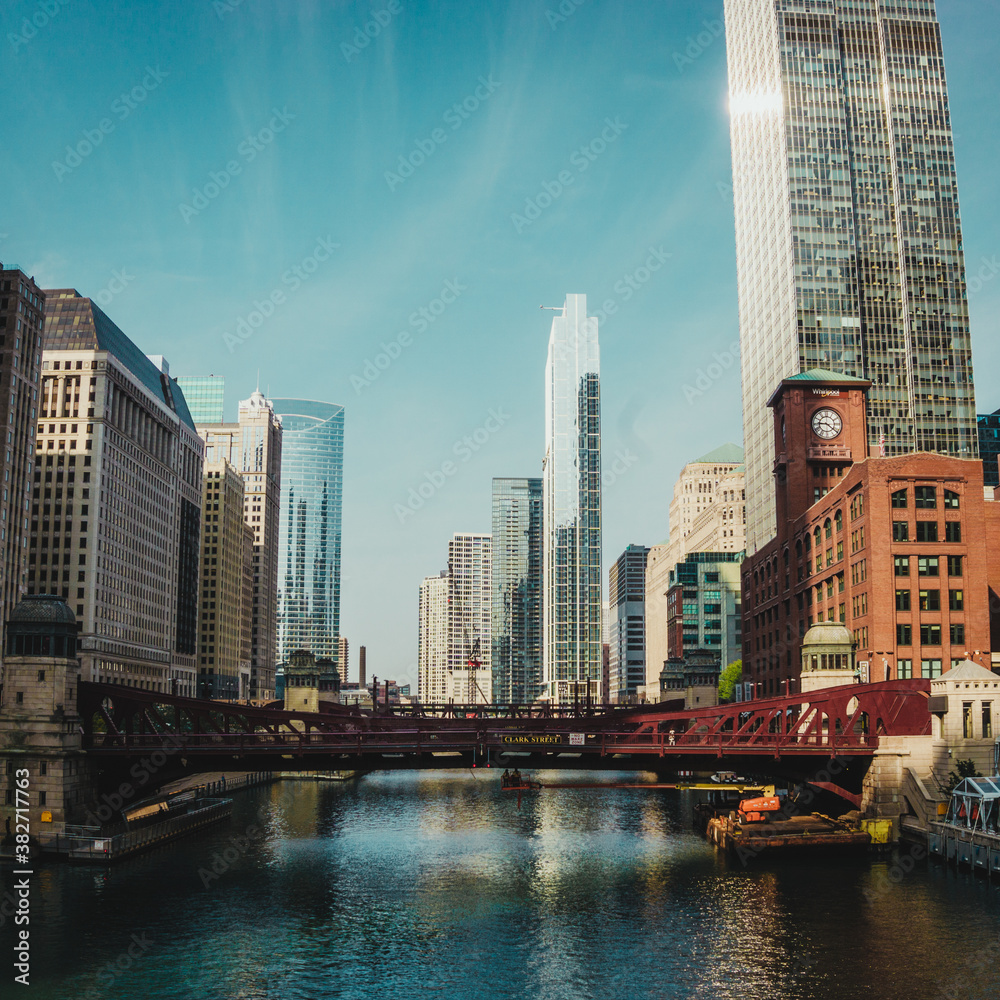 Obraz premium Chicago city landscape