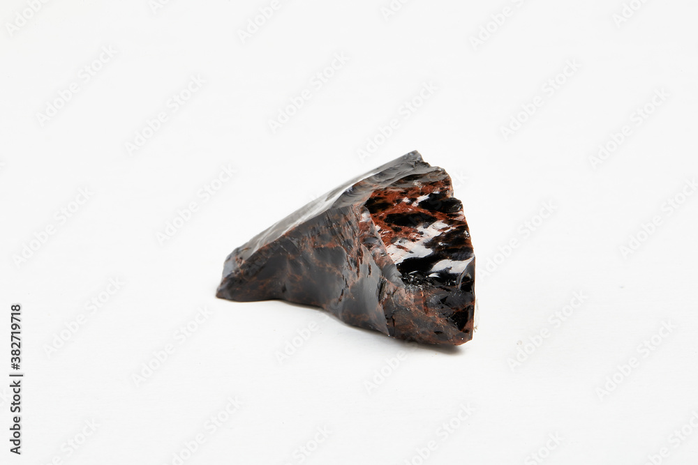Obsidian, volcanic glass from Utha, USA Obsidian, volcanic glass from Utha, USA