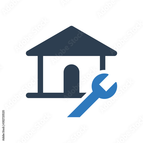 home renovation icon - property construction icon 