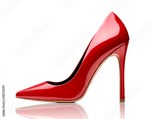 Valokuvatapetti red high heel footwear fashion female style