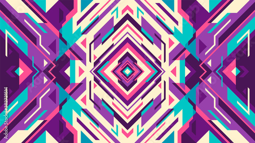 Abstract background with colorful geometric pattern design. Vector illustration.
