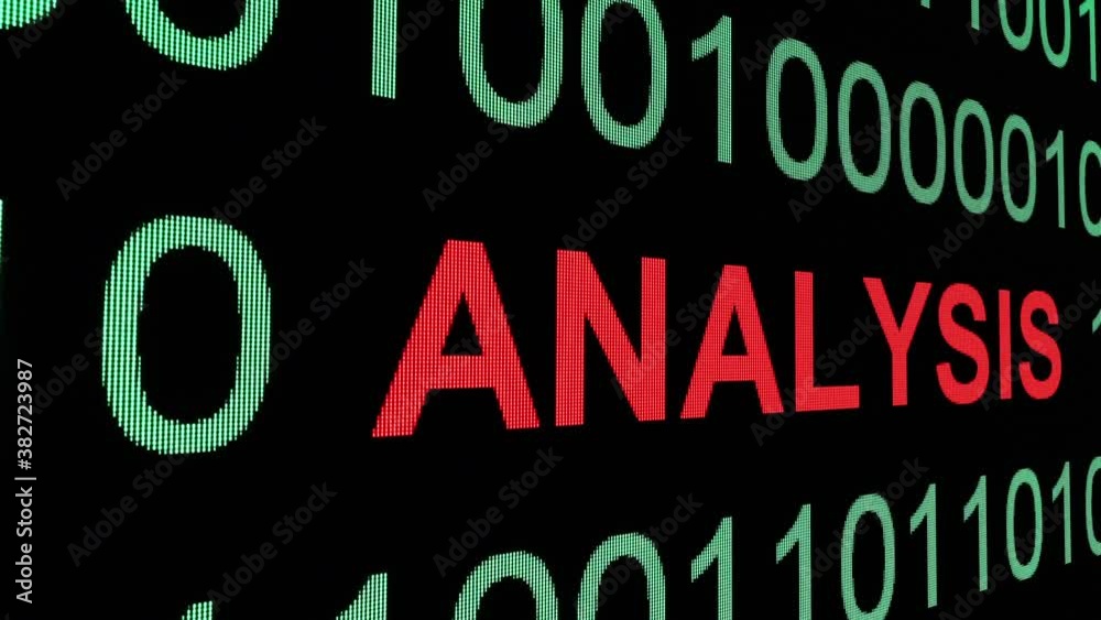 Data Analysis dolly shot concept Data Analysis dolly shot concept