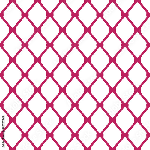 Net seamless pattern in bordeaux color on white background. Endless texture can be used for website backgrounds  textile prints  wallpapers  posters  placard  backdrops  banners  covers  decorations.