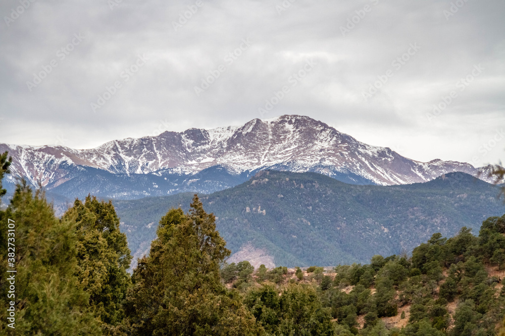 snowy mountain view