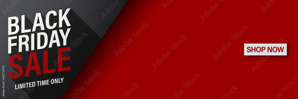 Black friday banner template for web.