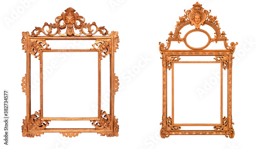 isolated antique frame