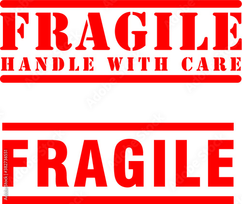 Fragile icon mark