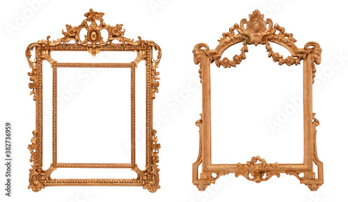 isolated antique frame