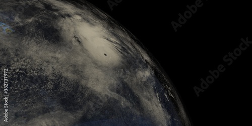 Hurricane Marie. Earth shown from Space. Elements of this image are furnished by NASA. photo