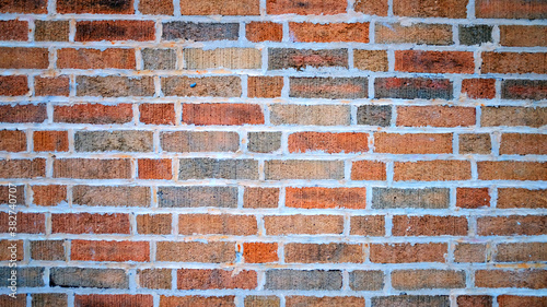 Brown Orange Brick Wall