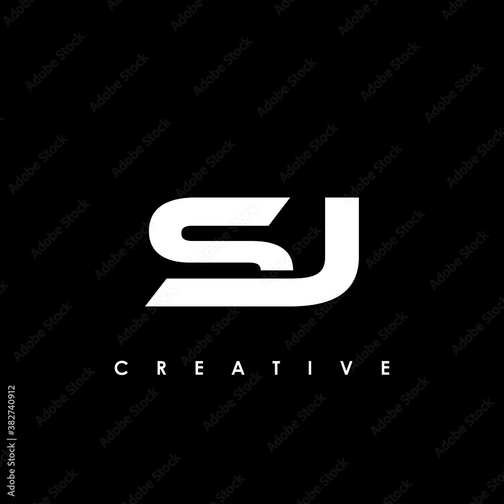 SJ Letter Initial Logo Design Template Vector Illustration Stock Vector ...