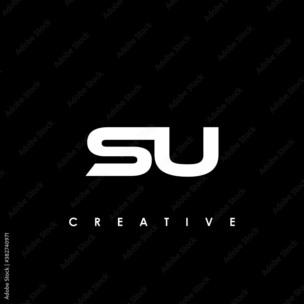 SU Letter Initial Logo Design Template Vector Illustration SU Letter Initial Logo Design Template Vector Illustration