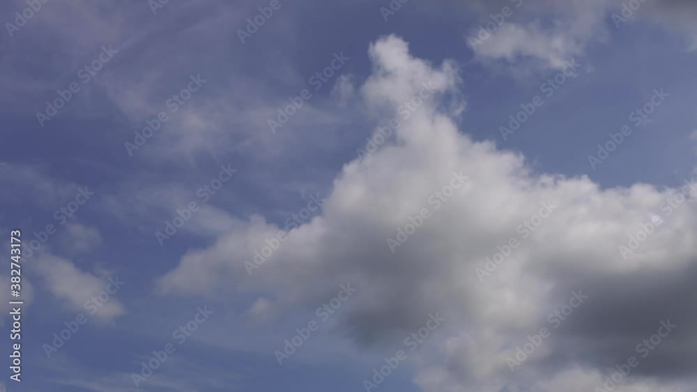 Low angle, time lapse, changing cloudscape over North Carolina Low angle, time lapse, changing cloudscape over North Carolina