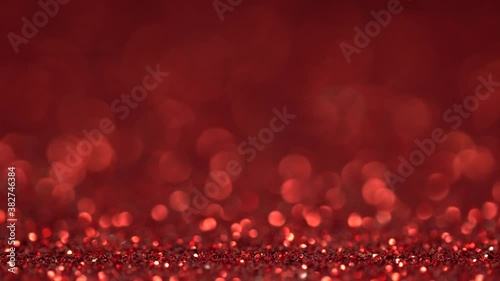 Wallpaper Mural Brilliant background for Christmas and new year holiday. Red moving sniny sequins rhinestones and particles create a beautiful magic bokeh Torontodigital.ca