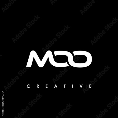 MOO Letter Initial Logo Design Template Vector Illustration