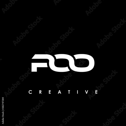 POO Letter Initial Logo Design Template Vector Illustration