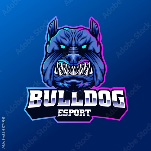 Bulldog mascot logo design. perfect for team community  or club