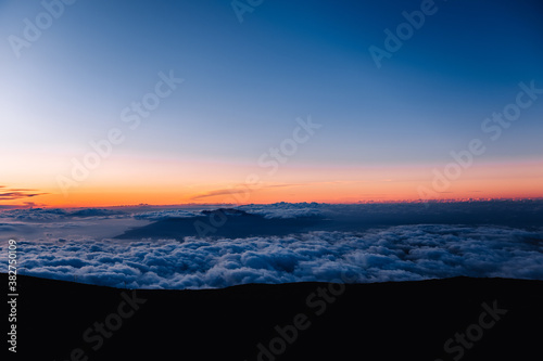 Sunset at Haleakala National Park   Maui  Hawaii
