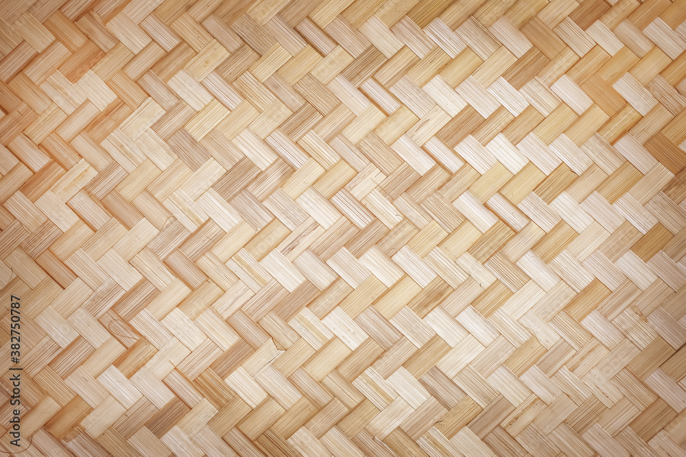 Traditional handicraft bamboo weave pattern nature texture for background Traditional handicraft bamboo weave pattern nature texture for background