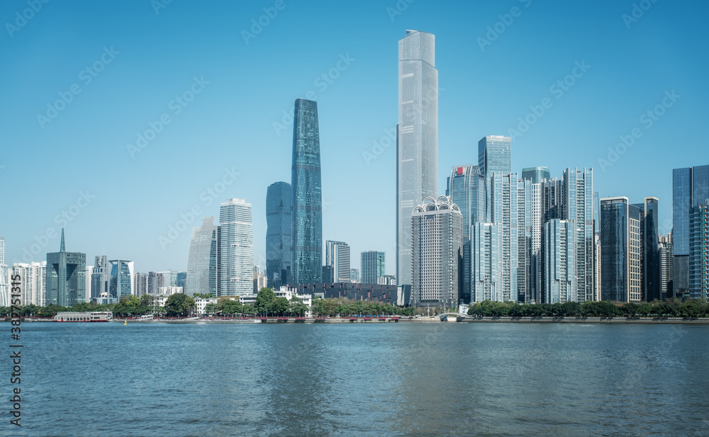Guangzhou modern city architecture landscape skyline
