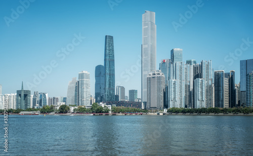 Guangzhou modern city architecture landscape skyline © 昊 周