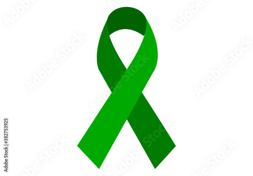 Lazo verde por el día de la salud mental.