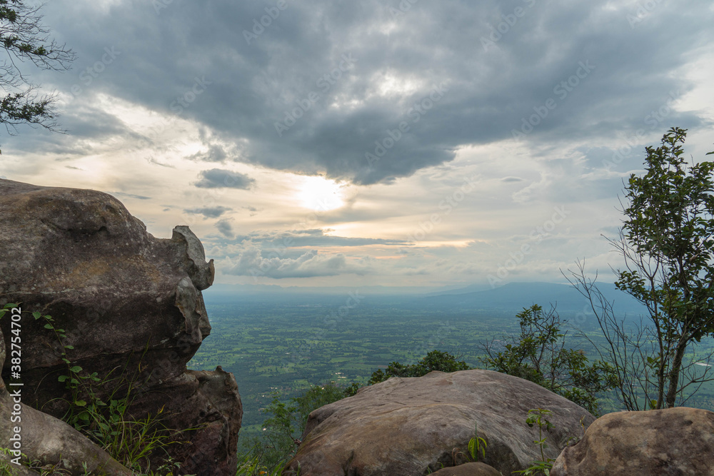 Cliff with beautiful views and steep cliffs of Hua Nak at Chaiyaphum Thailand
Cliff with beautiful views and steep cliffs of Hua Nak at Chaiyaphum Thailand