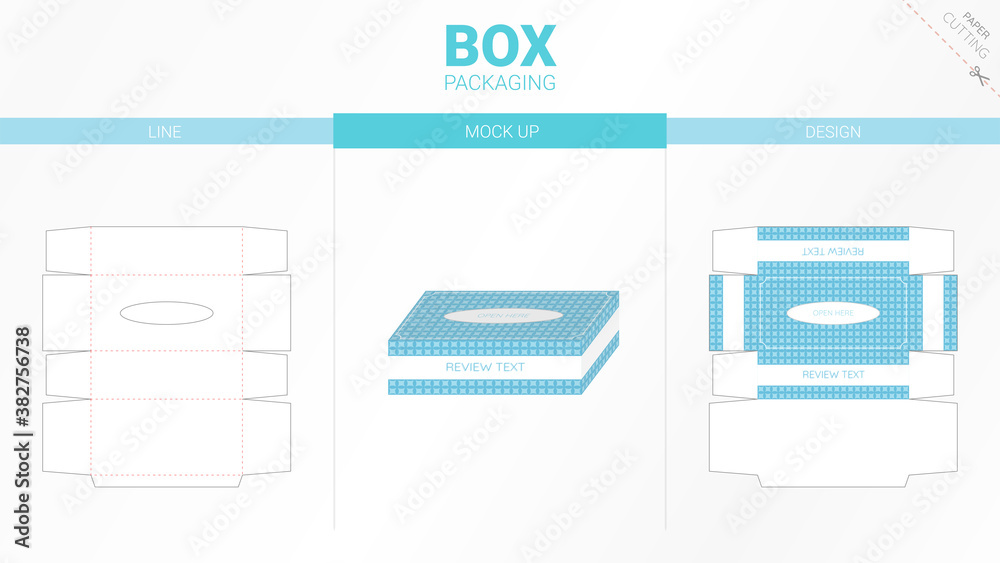 Tissue Box Packet box packaging tissue Stock Vector | Adobe Stock