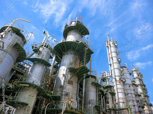 plant petrochemical  In the daytime with copy space on top.