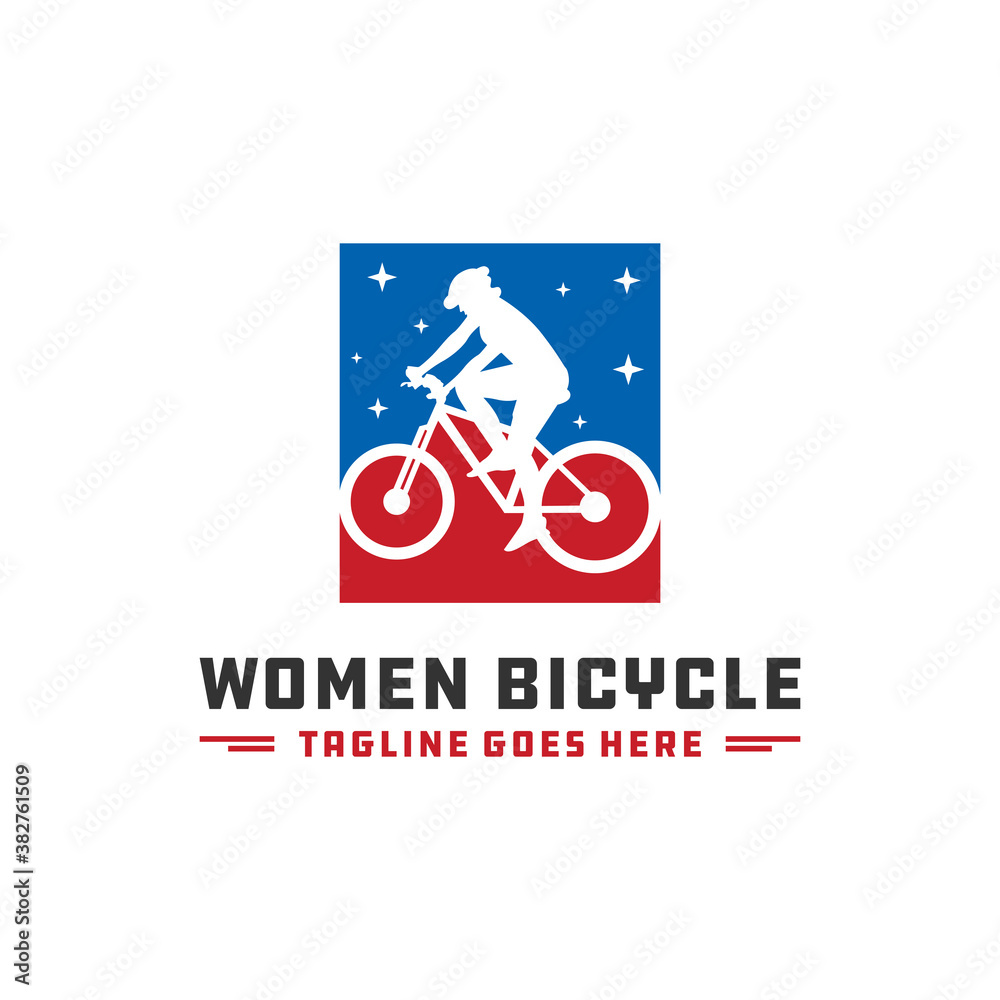 modern ladies bicycle logo modern ladies bicycle logo