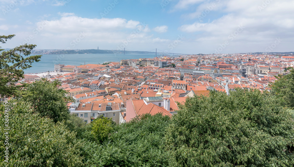 Fototapeta premium discovery of the city of Lisbon in Portugal. Romantic weekend in Europe.