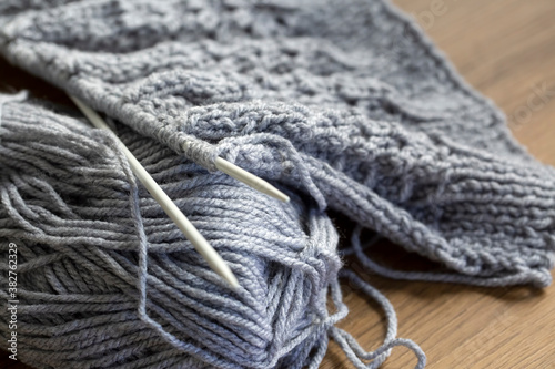 Knitting and knitting needl...
