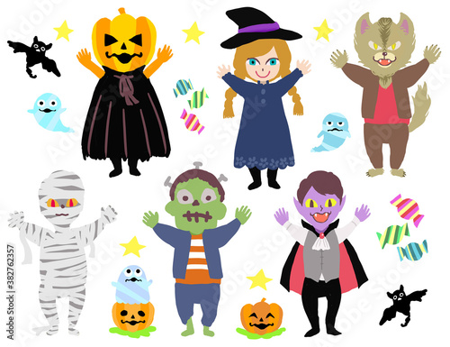 ハロウィンキャラクターセット