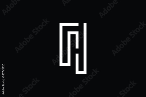 Minimal Innovative Initial WH logo and HW logo. Letter W H HW WH creative elegant Monogram. Premium Business logo icon. White color on black background