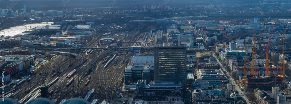 Hauptbahnhof Frankfurt am Main von oben