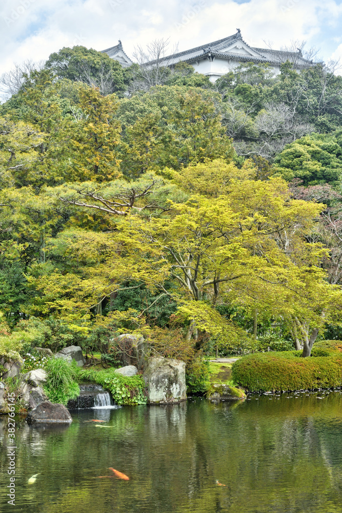 Naklejka premium 好古園の庭園