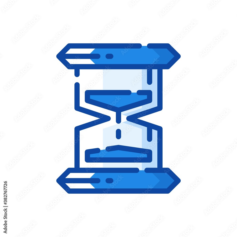filled line style icon of hourglass icon. vector illustration for graphic design, website, UI isolated on white background. EPS 10 filled line style icon of hourglass icon. vector illustration for graphic design, website, UI isolated on white background. EPS 10