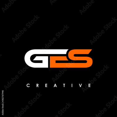 GES Letter Initial Logo Design Template Vector Illustration