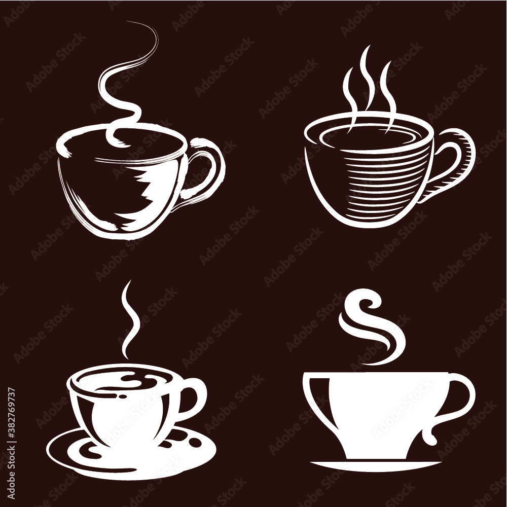 Obraz premium coffee icon set