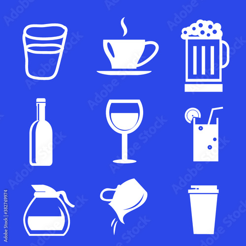 drink icon set