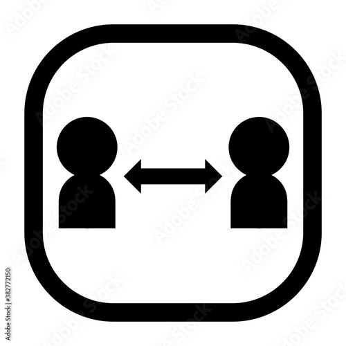 Keep social distance sign. Steps to protect yourself. 