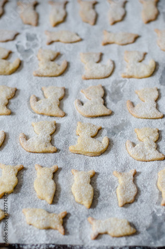 czech christmas cookies in animal shapes