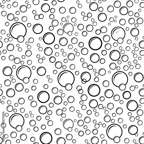 Bubble Icon Seamless Pattern