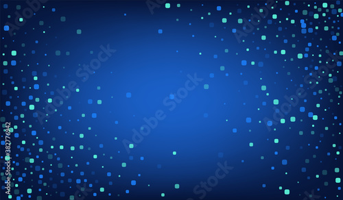 Blue Cell Celebration Blue Vector Background. Top 