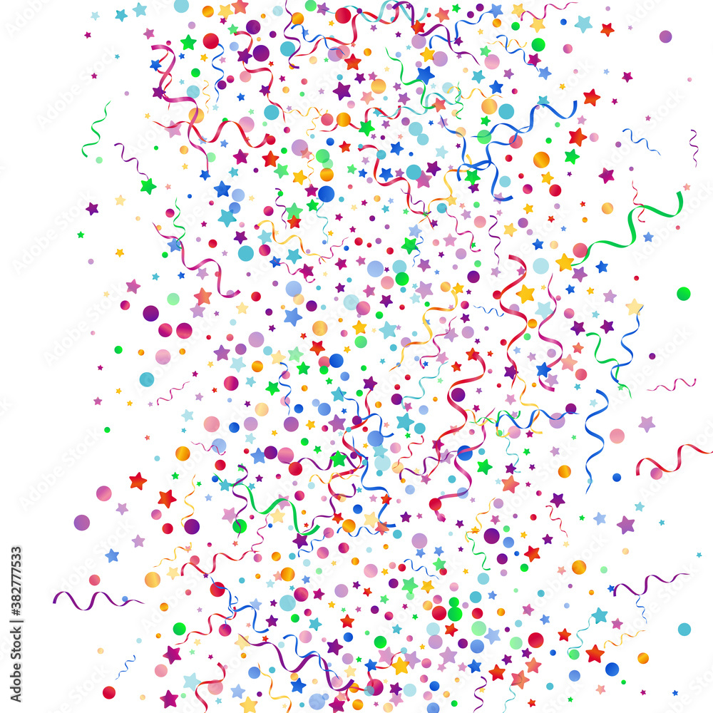 Variegated Confetti Festive Vector White Variegated Confetti Festive Vector White