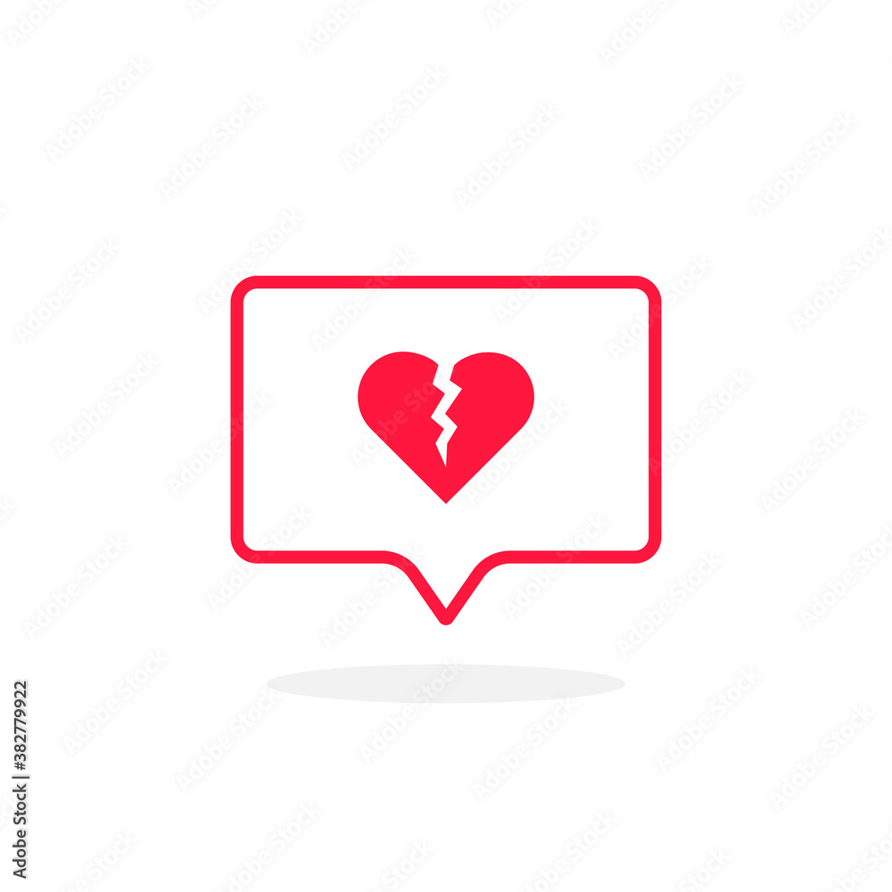 broken heart like thin red instant message broken heart like thin red instant message