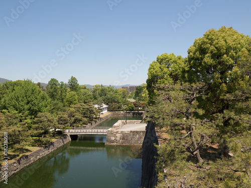 Jardines del Castillo Nijo, en Kioto, Japón