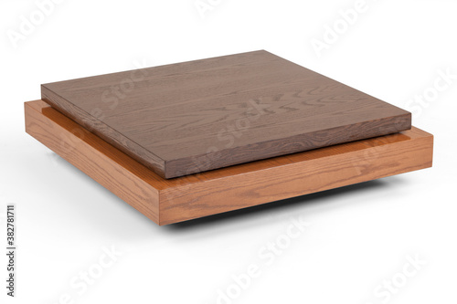 brown Coffee table on white background