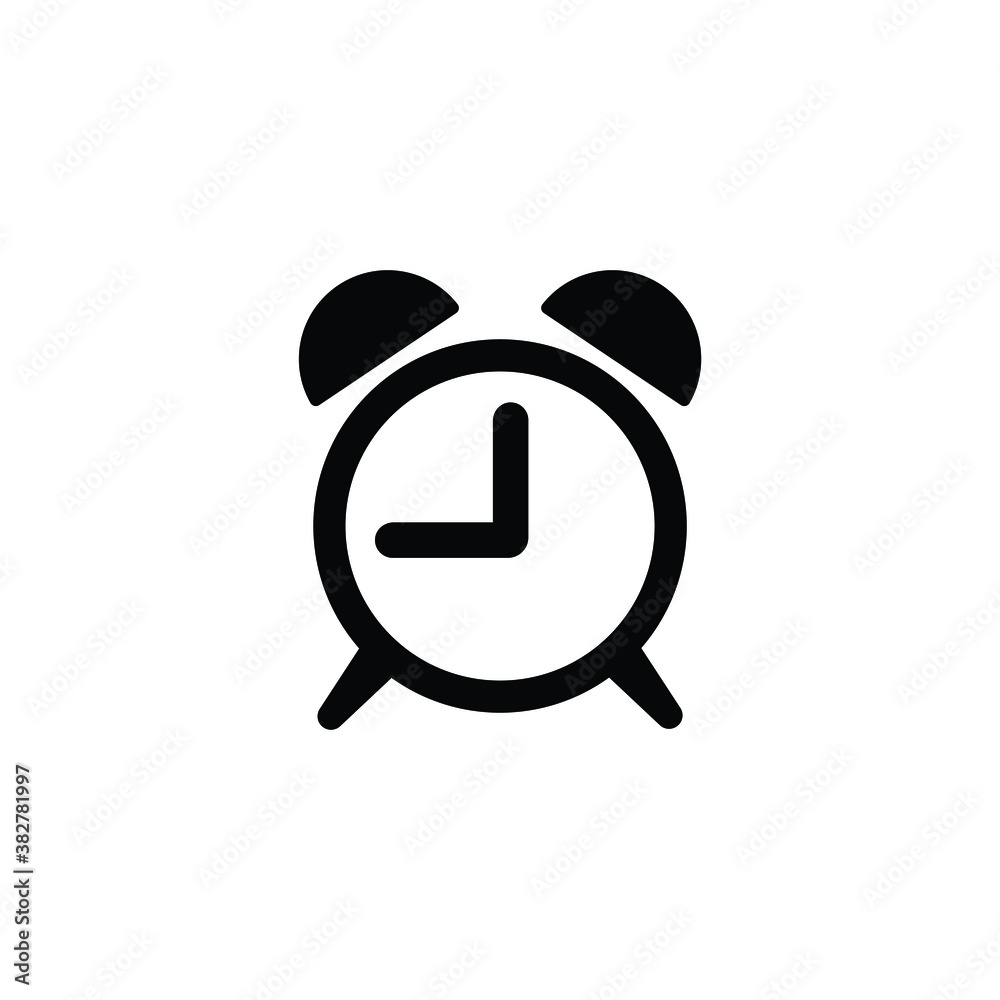Clock icon vector isolated on white, logo sign and symbol. Clock icon vector isolated on white, logo sign and symbol.